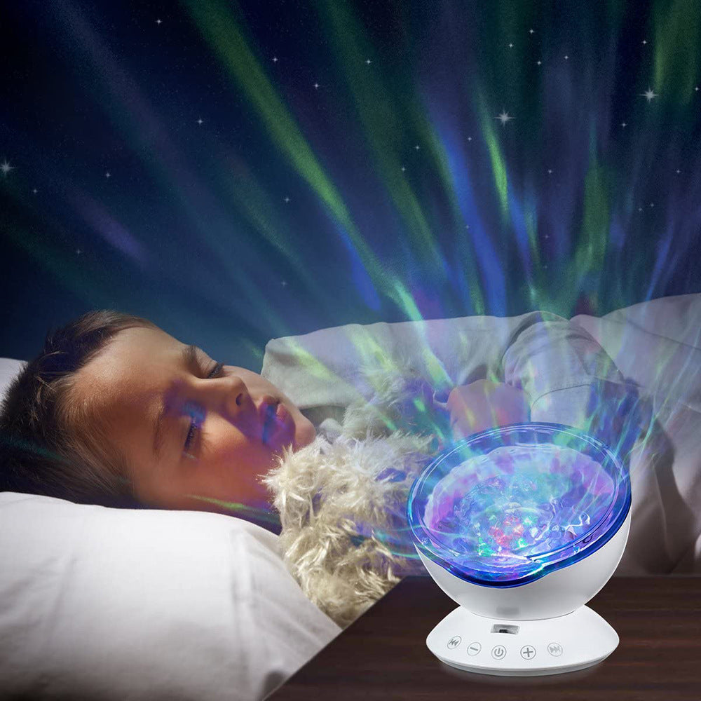 Projecteur LED Océan avec Télécommande - Vagues et Étoiles