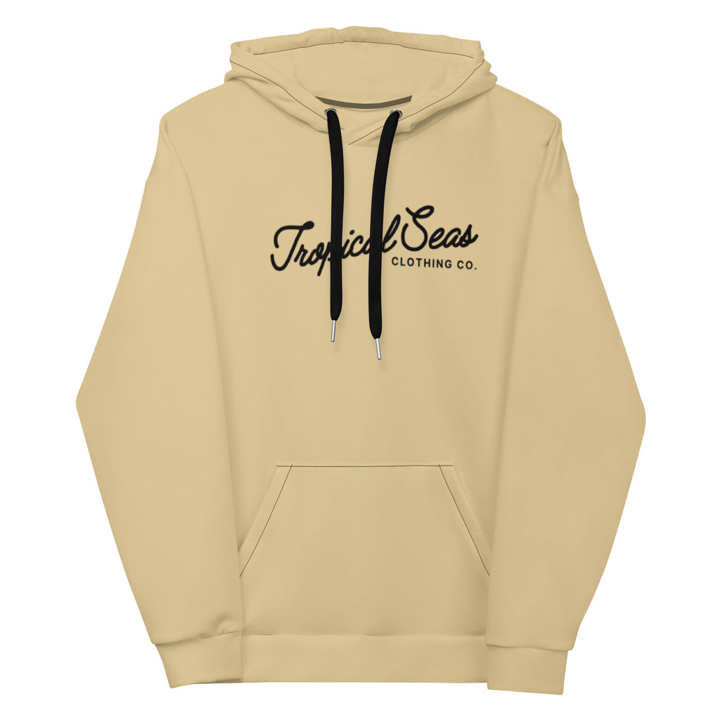 Sweat à Capuche Unisexe Beige "Tropical Seas" - Confort Premium