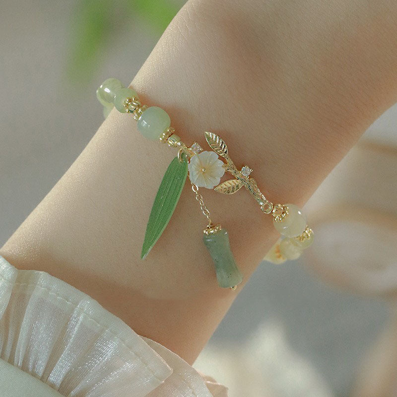 Bracelet Bambou Chinois Traditionnel - Chance, Paix & Élégance