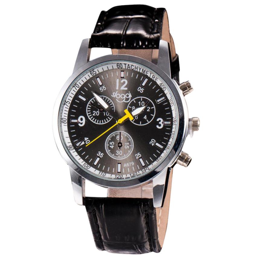 Montre Homme/Femme Bracelet Cuir - Style Élégant Quartz