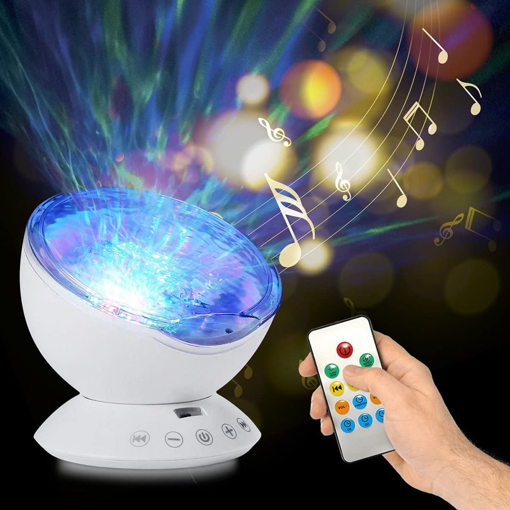Projecteur LED Océan avec Télécommande - Vagues et Étoiles