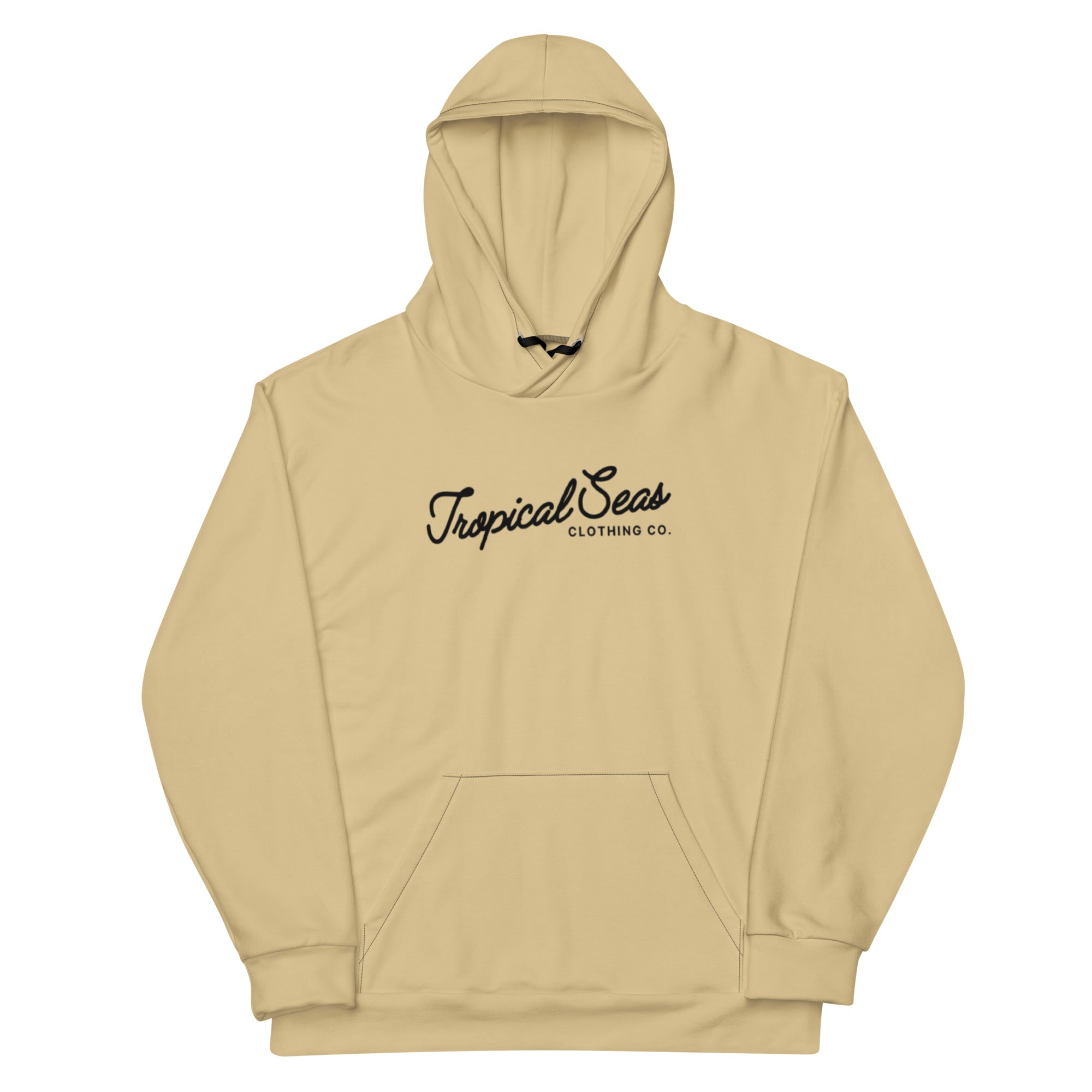 Sweat à Capuche Unisexe Beige "Tropical Seas" - Confort Premium