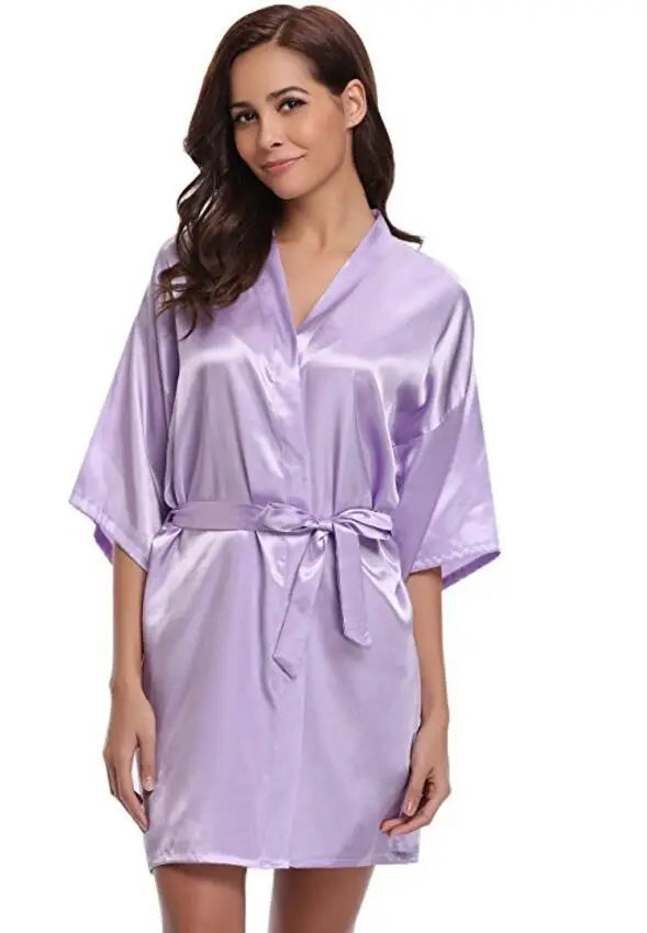Robe de Chambre Satin Femme - Douce & Élégante