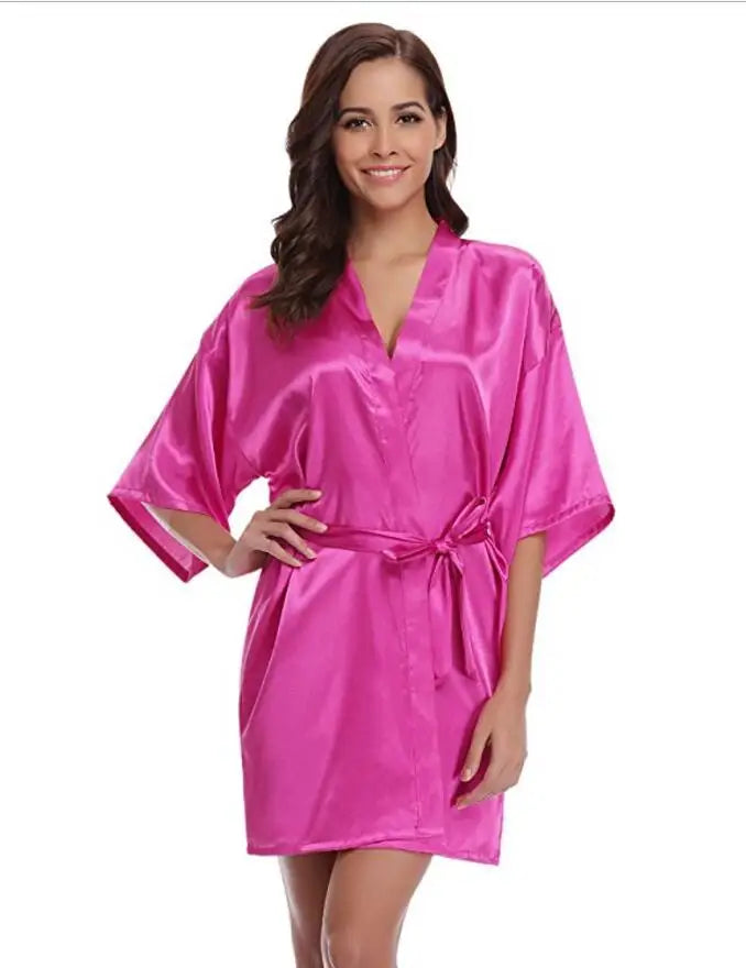 Robe de Chambre Satin Femme - Douce & Élégante