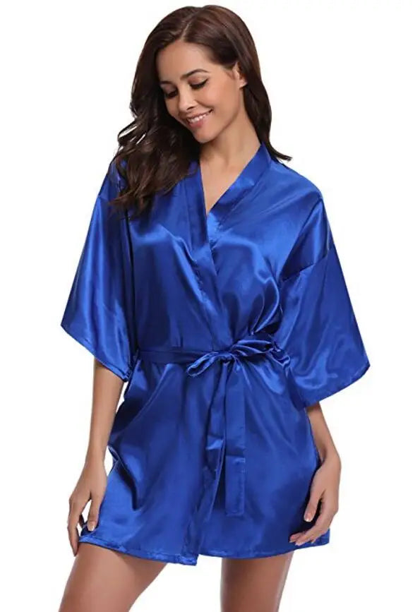 Robe de Chambre Satin Femme - Douce & Élégante