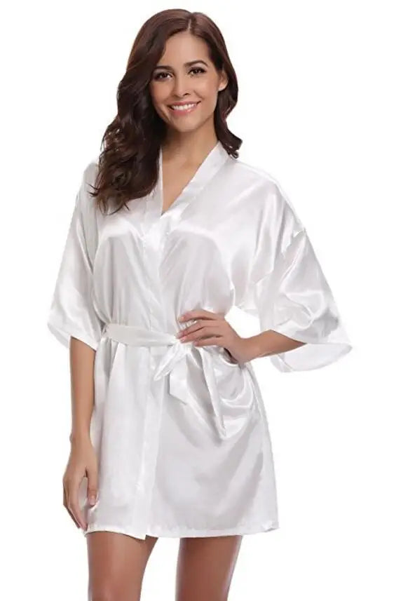Robe de Chambre Satin Femme - Douce & Élégante