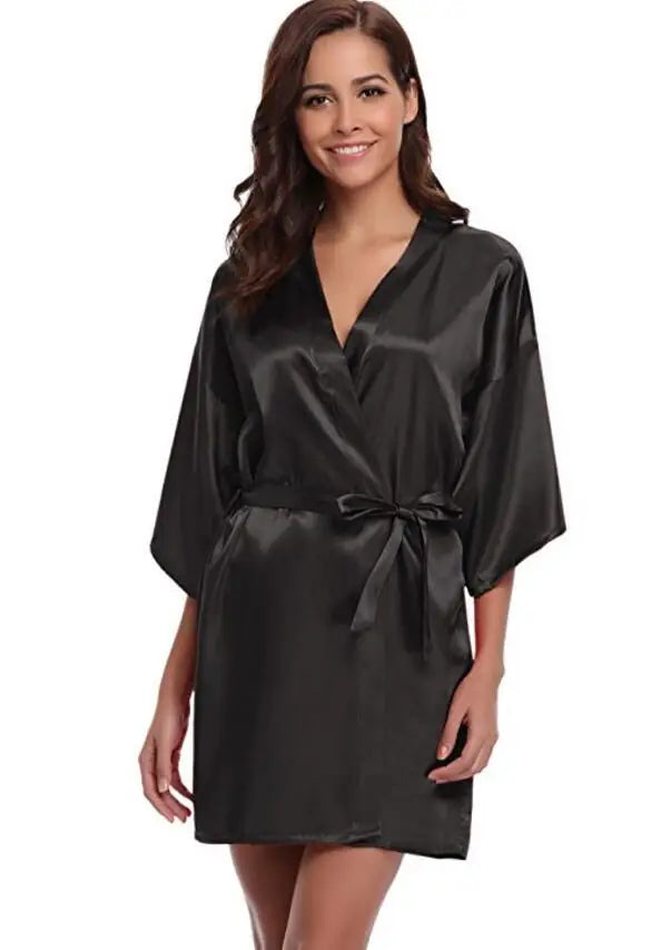 Robe de Chambre Satin Femme - Douce & Élégante