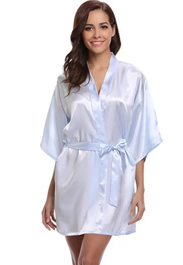 Robe de Chambre Satin Femme - Douce & Élégante