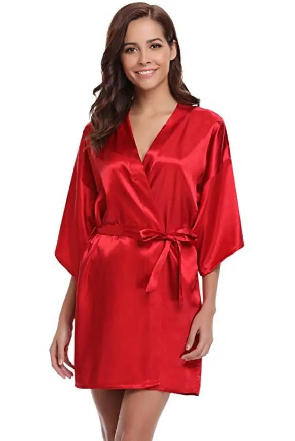 Robe de Chambre Satin Femme - Douce & Élégante