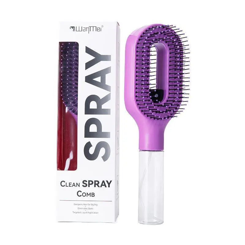 Brosse Démêlante Spray - Hydrate & Coiffe Sans Nœuds