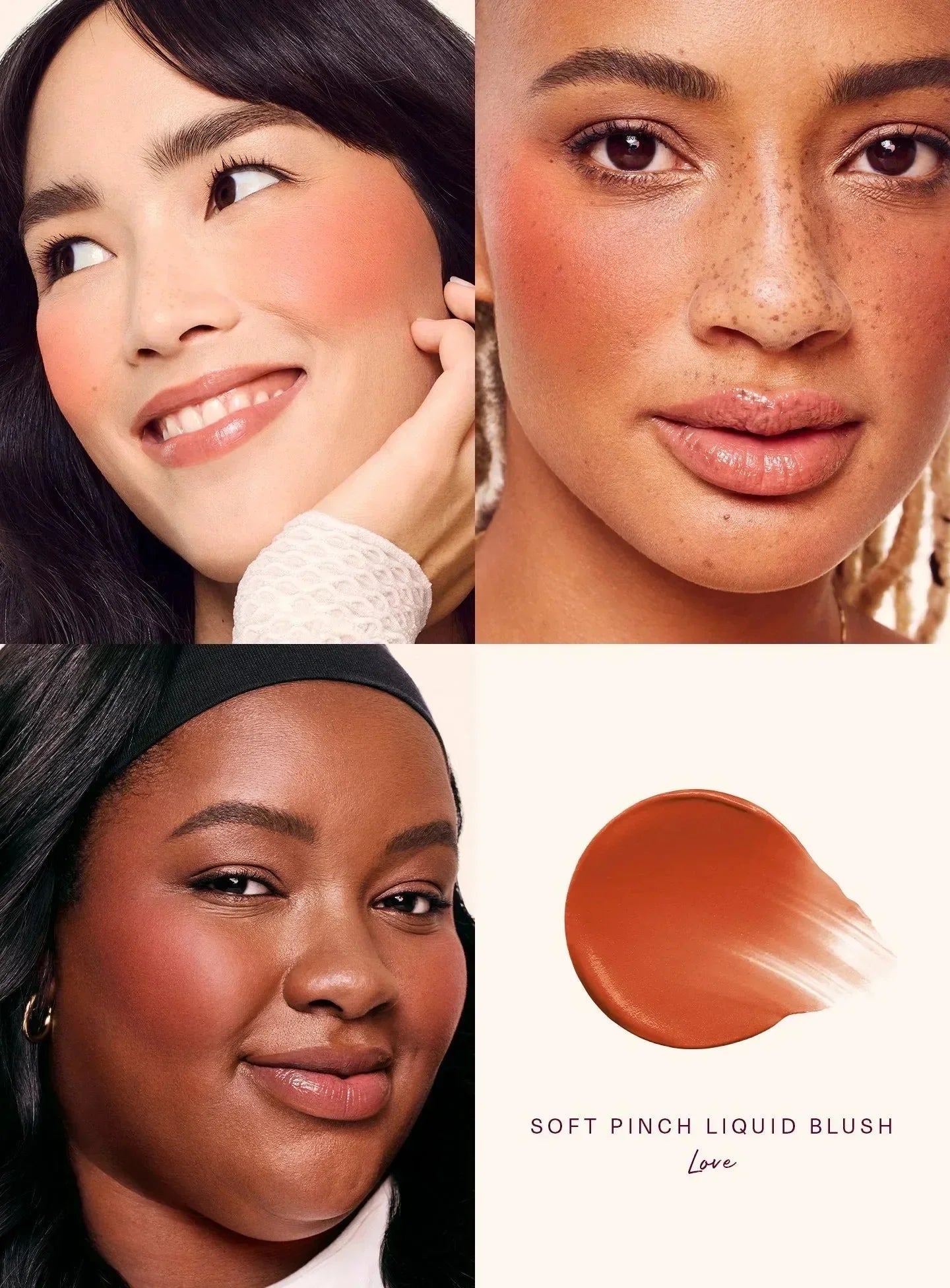 Soft Pinch Blush Liquide™ - Joues Rougies Naturelles en 3s