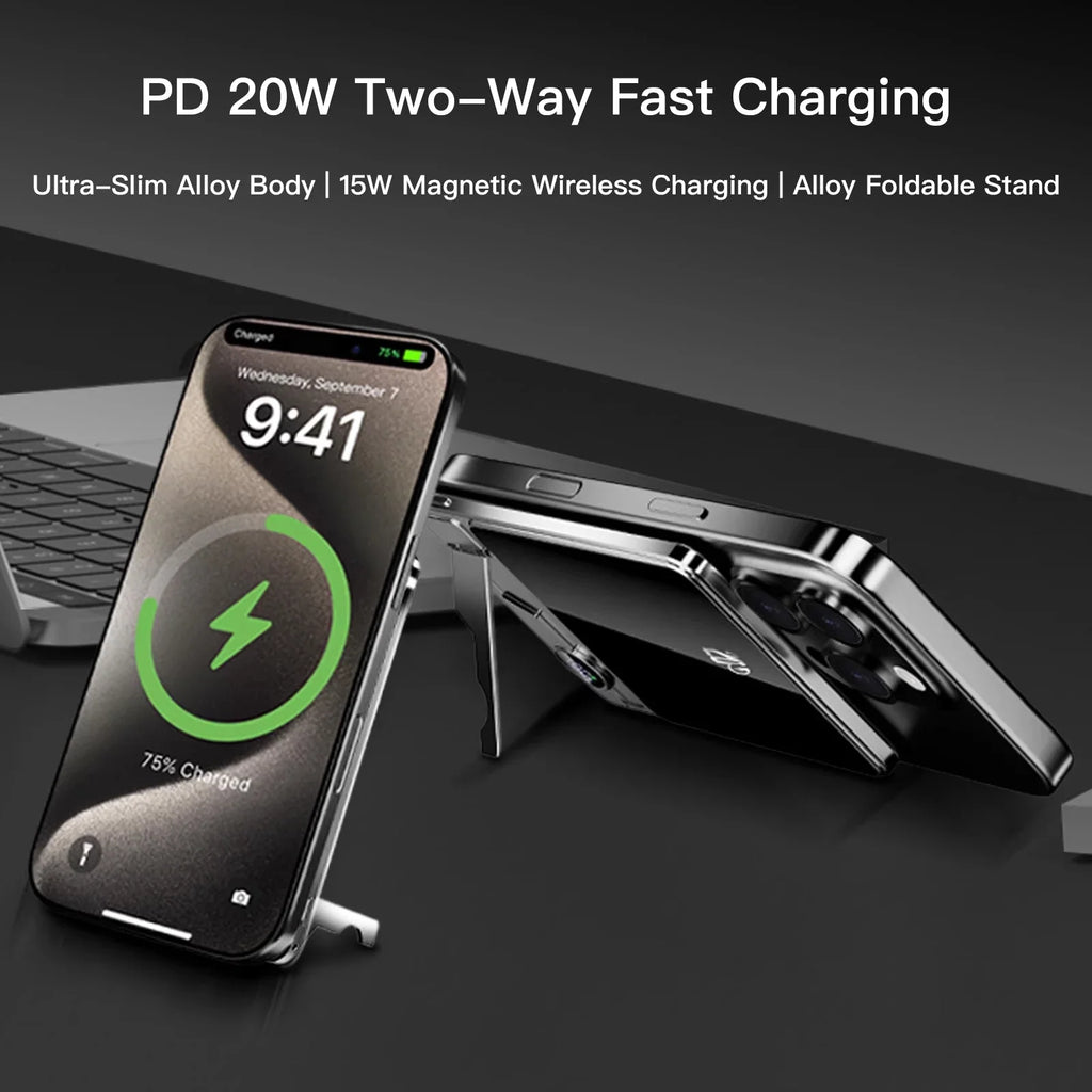 SnapStand™ Batterie Magnétique 10000mAh + Supportm