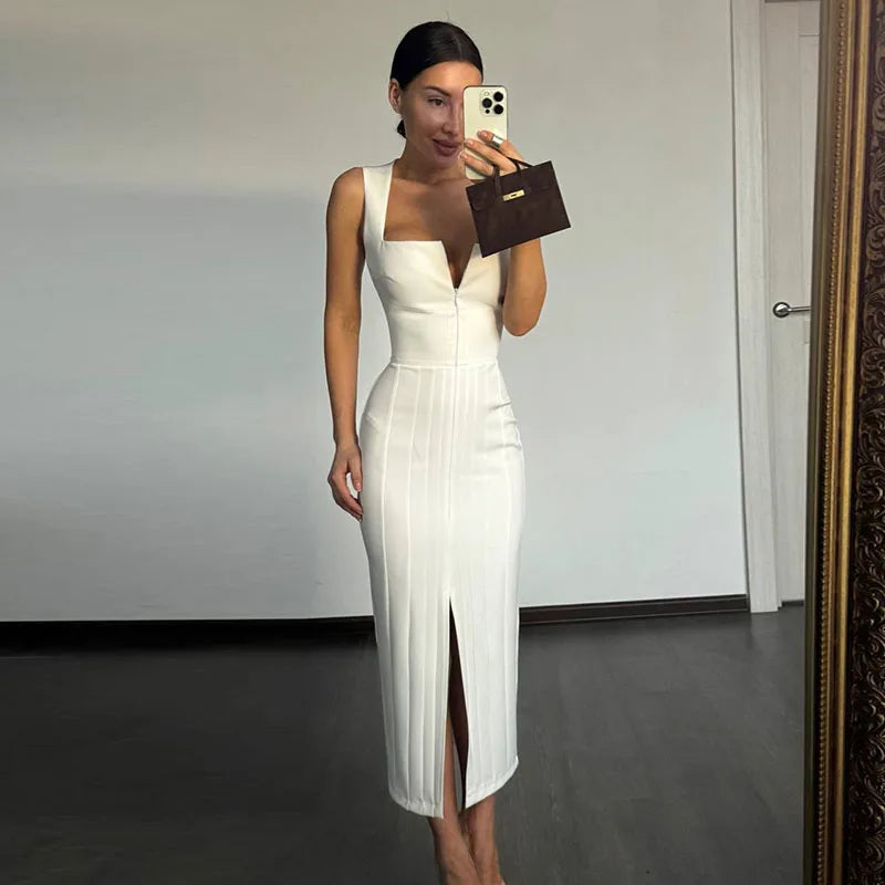 Robe Blazer Élégante 2026 - Robe Chemise Taille Marquée Manches Courtes
