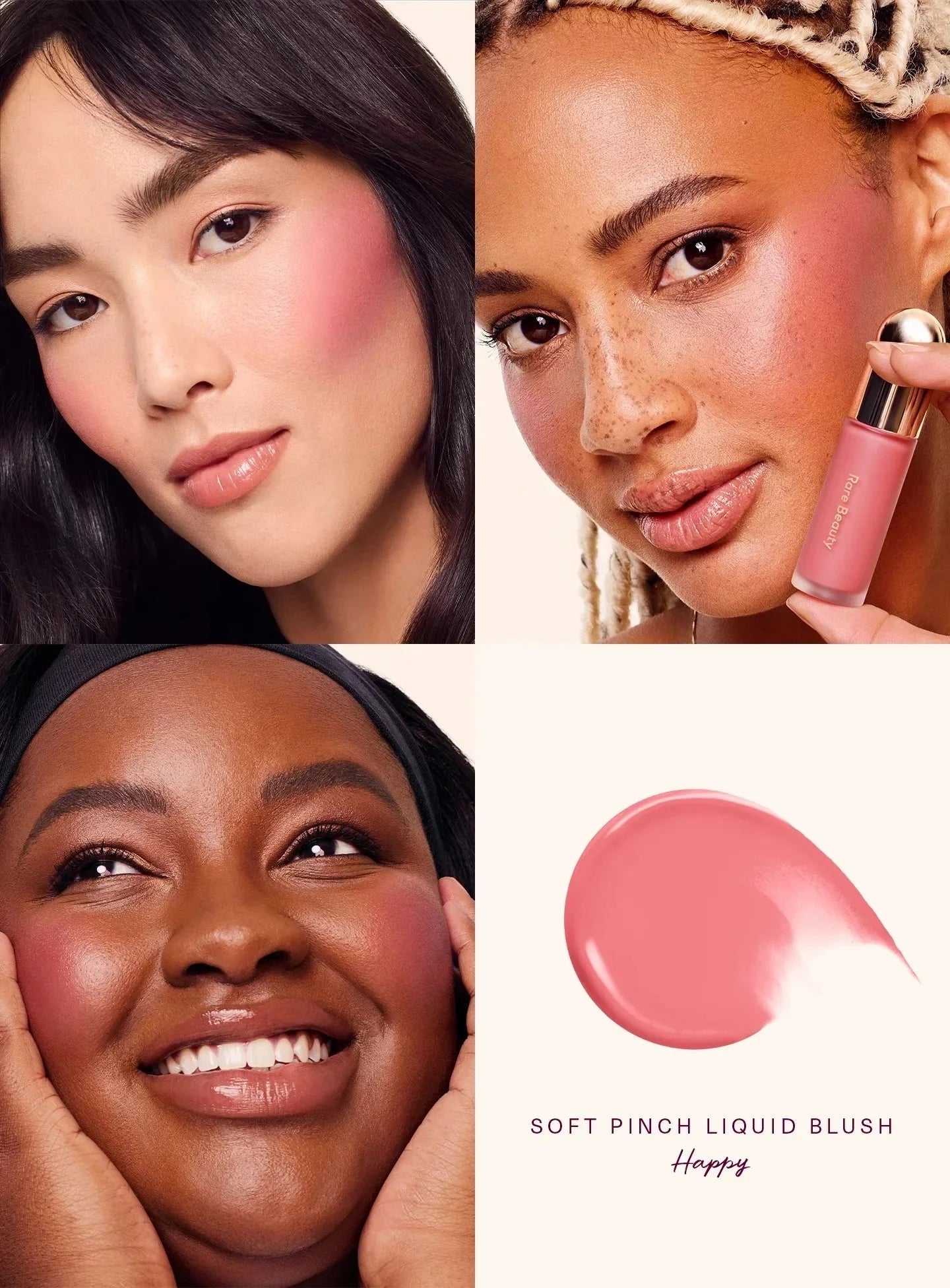 Soft Pinch Blush Liquide™ - Joues Rougies Naturelles en 3s