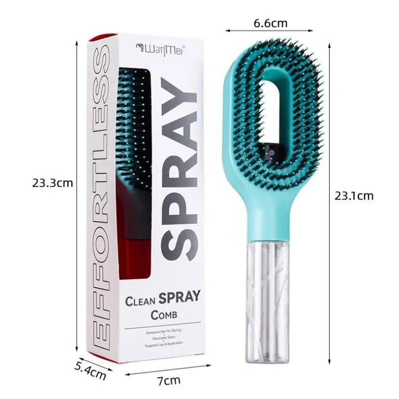 Brosse Démêlante Spray - Hydrate & Coiffe Sans Nœuds
