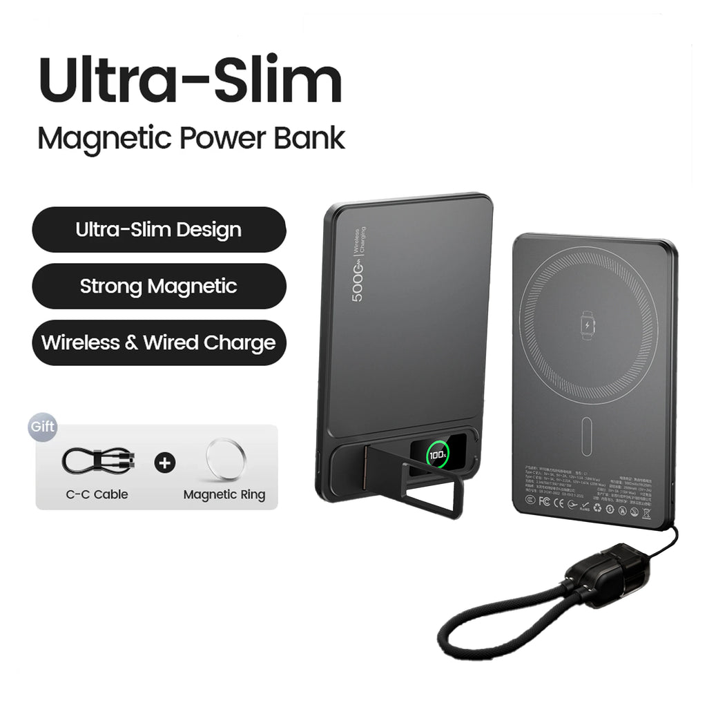 SnapCharge Pro™ Batterie Magnétique 10000mAh 20W iPhone 17 16 15 14 13 Pro Max