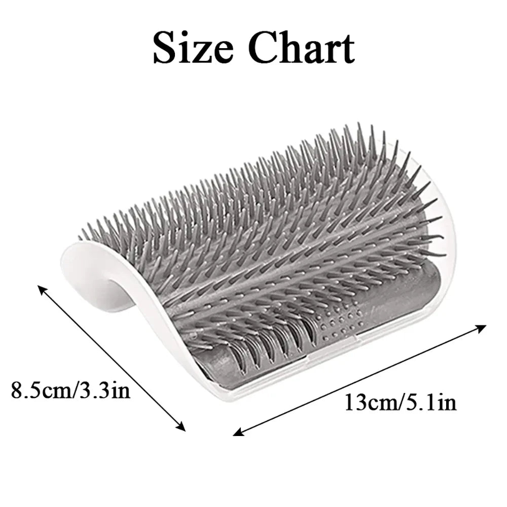 Brosse Massage Chat™ - Coin Grattoir Anti-Poils Auto-Toilettage