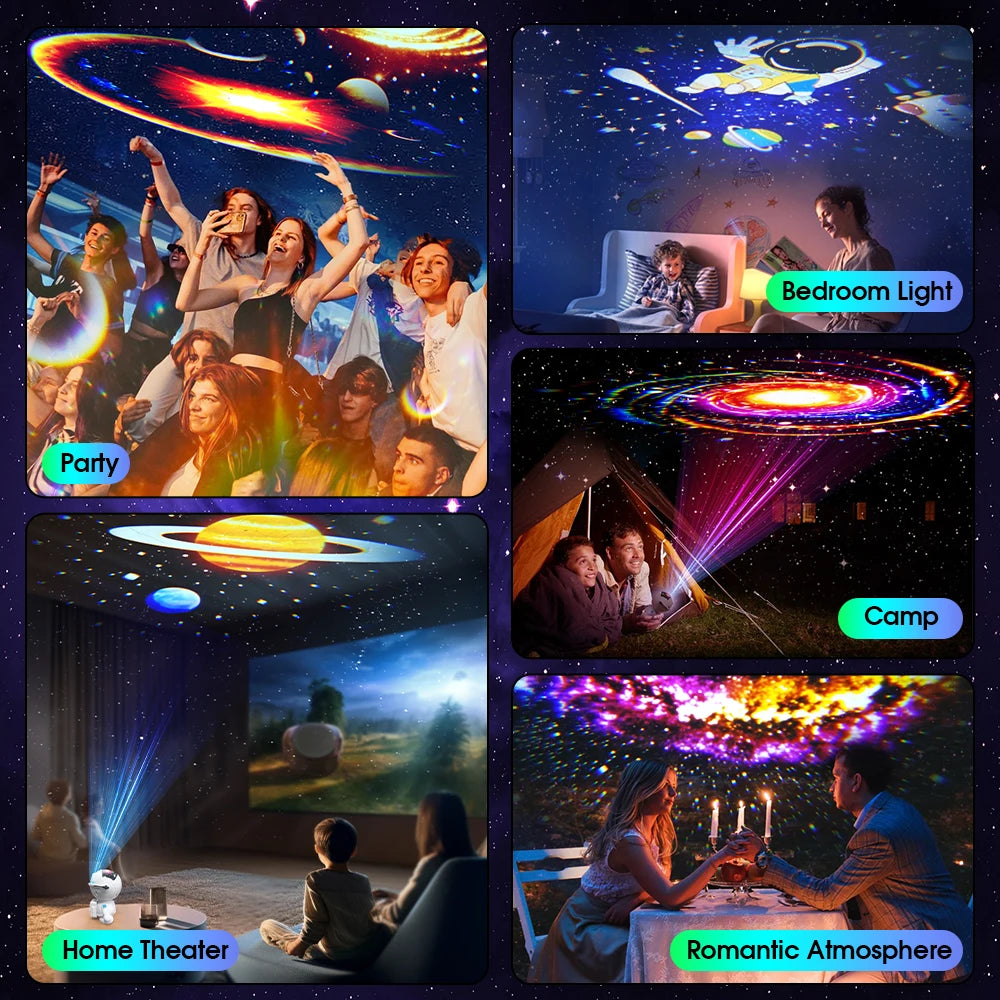 SkyMoon™ Lampe Projecteur Astronaute Galaxie 360°