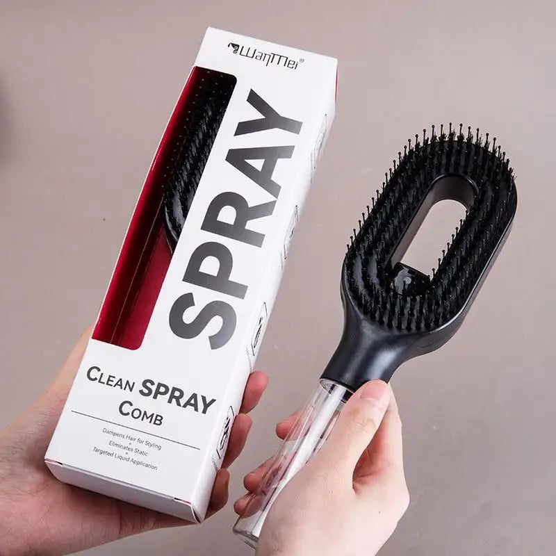 Brosse Démêlante Spray - Hydrate & Coiffe Sans Nœuds
