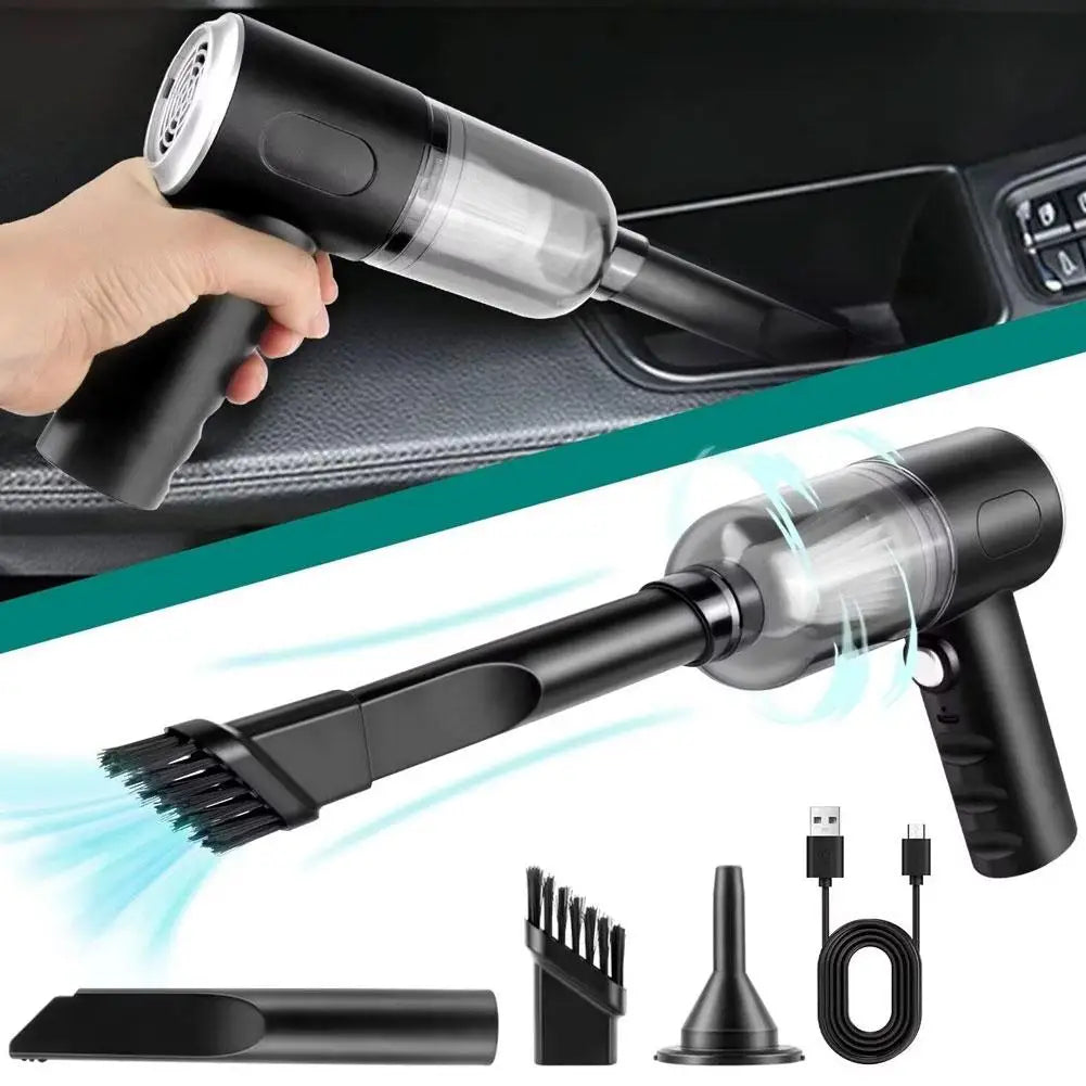 Aspirateur Voiture Sans Fil 120W - Puissant Pour Voiture Et Maison