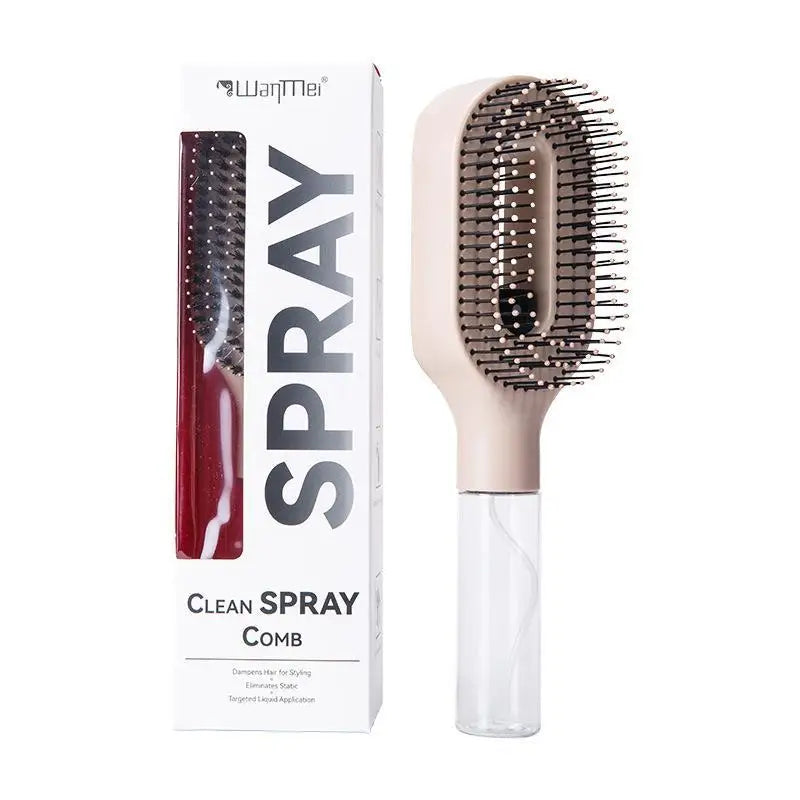 Brosse Démêlante Spray - Hydrate & Coiffe Sans Nœuds