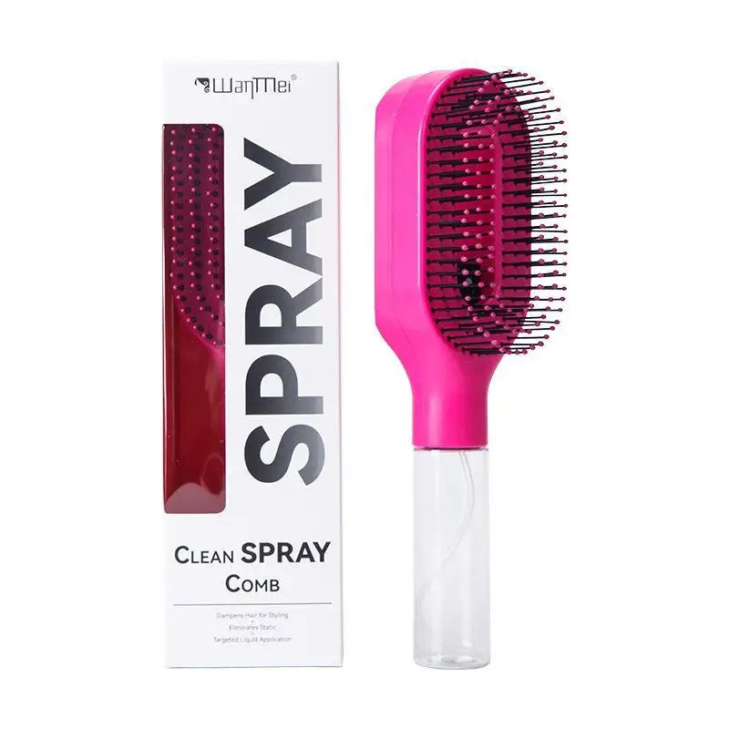 Brosse Démêlante Spray - Hydrate & Coiffe Sans Nœuds
