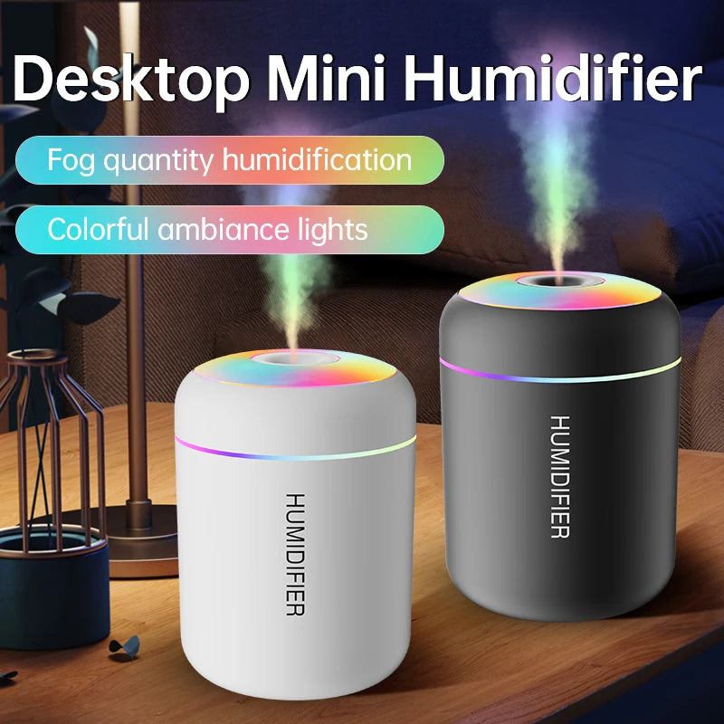 Mini Humidificateur USB 180ML™ - Diffuseur Aromathérapie + Lumière LED