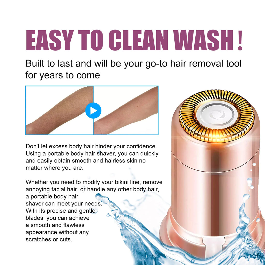 Épilateur électrique pour visage, sourcils, bikini.
Sans douleur, rechargeable, 5 couleurs disponibles.
Parfait pour zones sensibles.