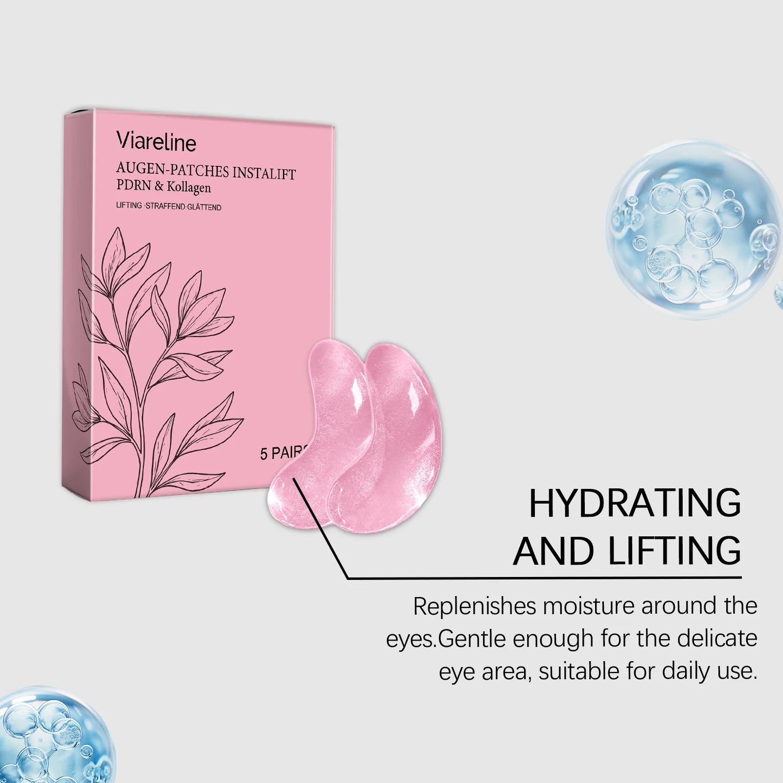 Collagen Firming Lifting Eye Mask Nourishing Anti-Aging Fade Fine Lines Brighten Puffy Dark Under Eyes Anti-Wrinkle Eye Patches