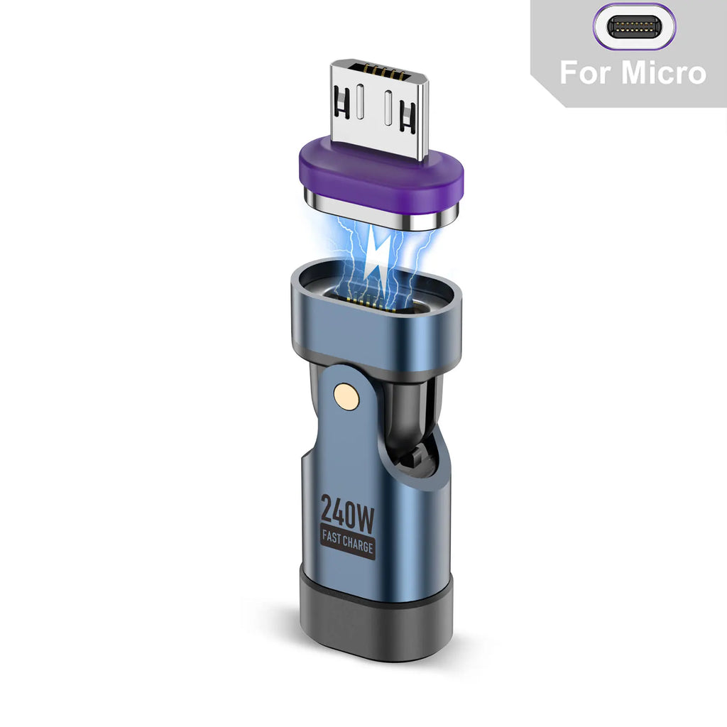 Adaptateur Magnétique 240W™ - Câble Charge Rapide Anti-Casse