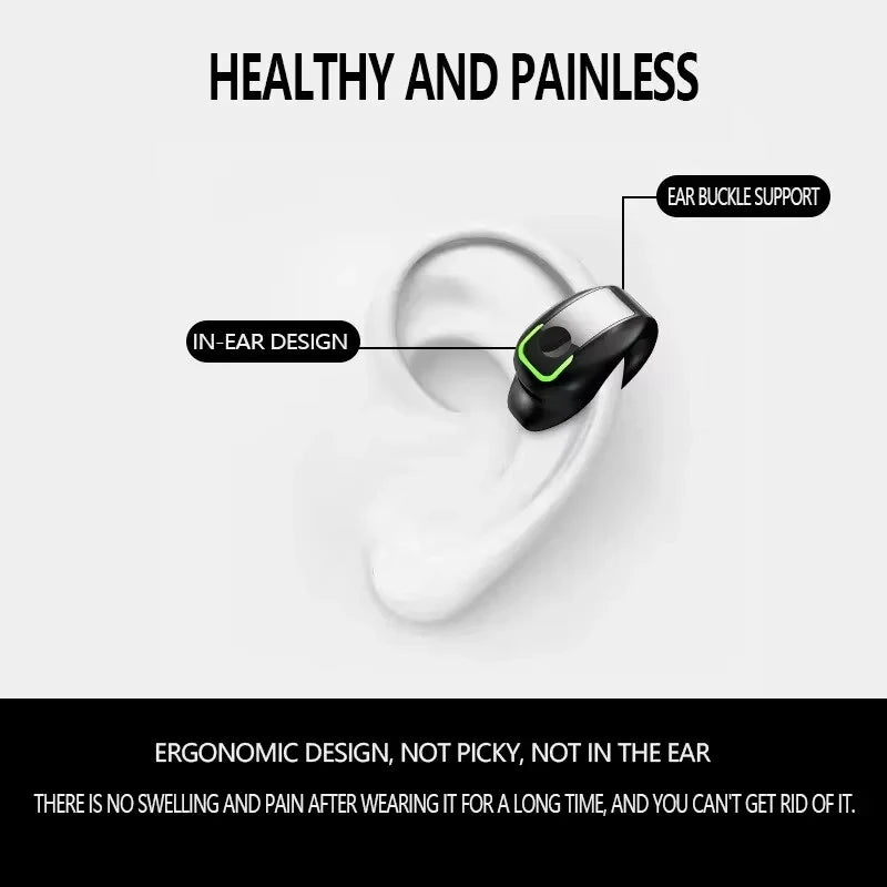 Écouteurs Open-Ear Pro™ - Bluetooth 5.3 Conduction Osseuse Clip Sport