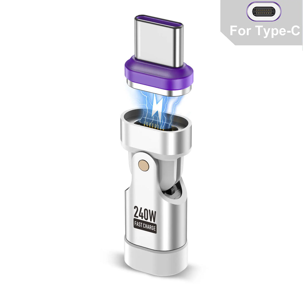 Adaptateur Magnétique 240W™ - Câble Charge Rapide Anti-Casse