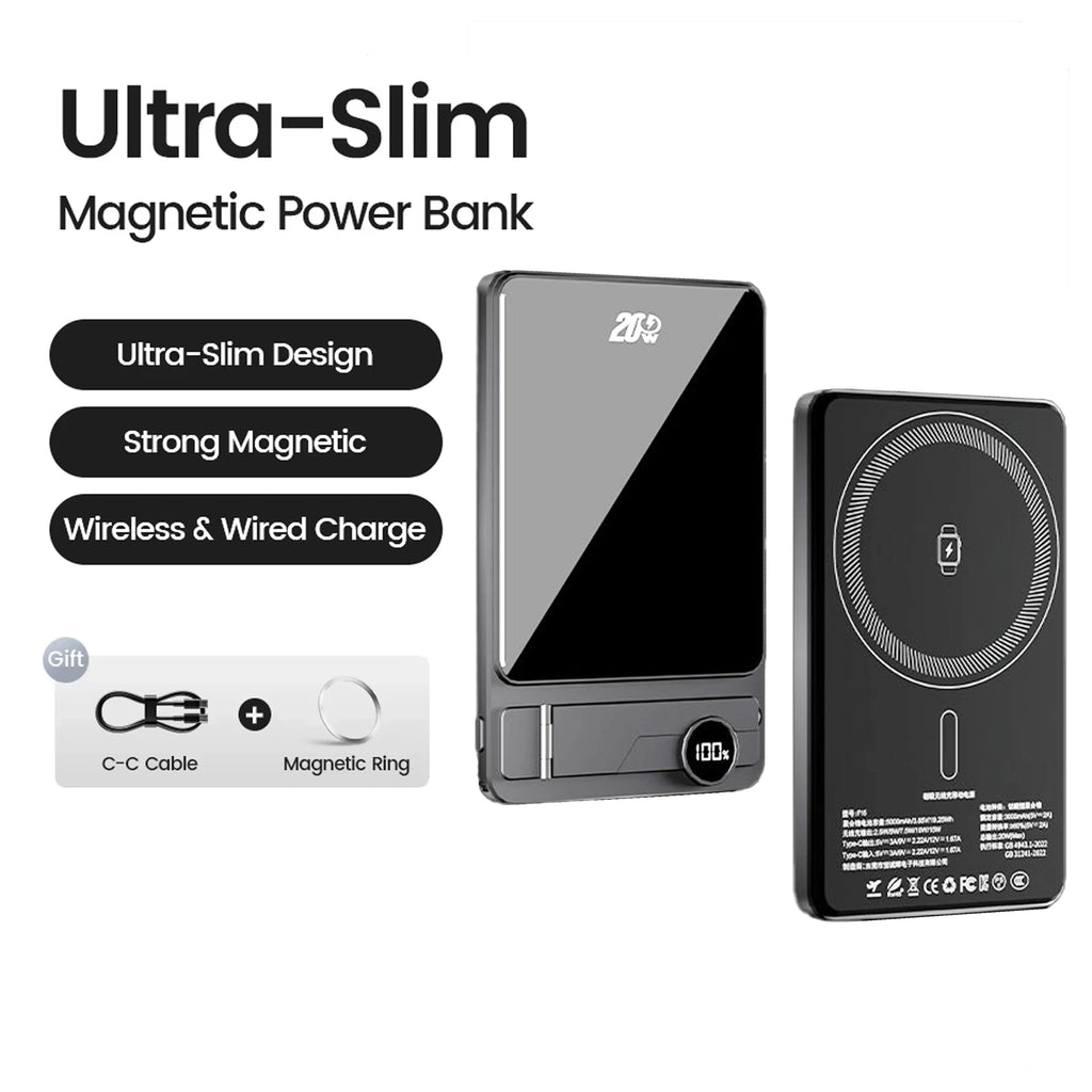 SnapStand™ Batterie Magnétique 10000mAh + Supportm