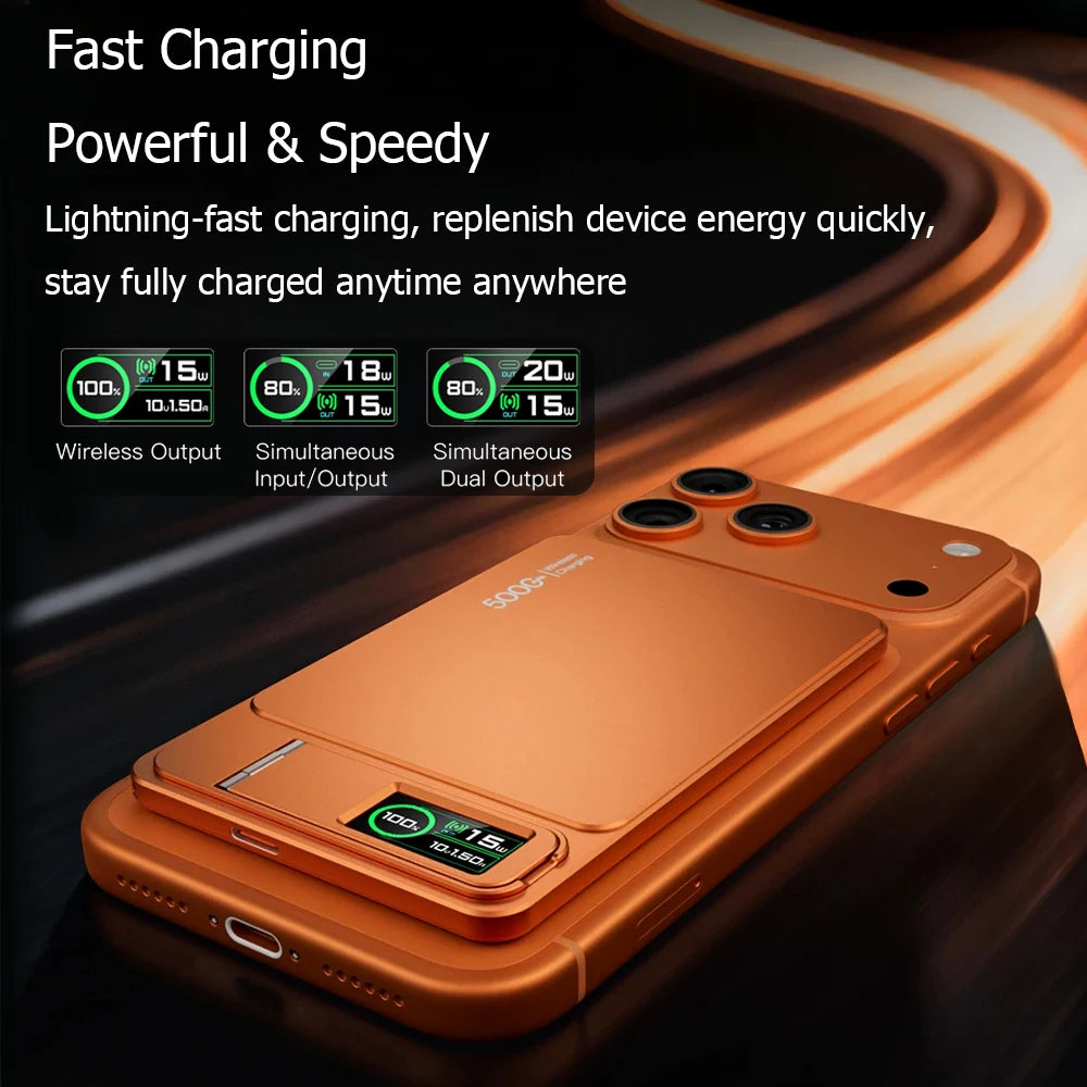 SnapCharge Pro™ Batterie Magnétique 10000mAh 20W iPhone 17 16 15 14 13 Pro Max