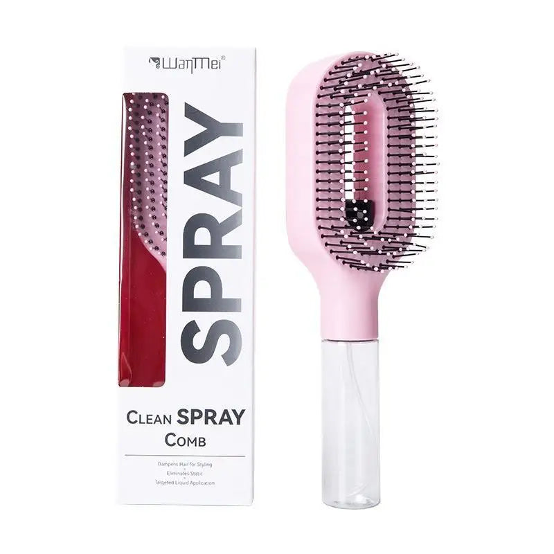 Brosse Démêlante Spray - Hydrate & Coiffe Sans Nœuds