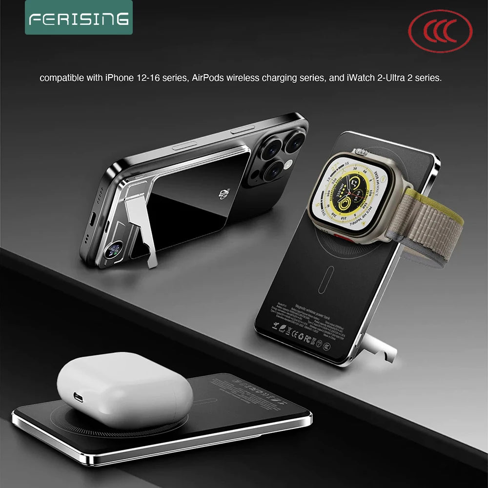 SnapStand™ Batterie Magnétique 10000mAh + Supportm