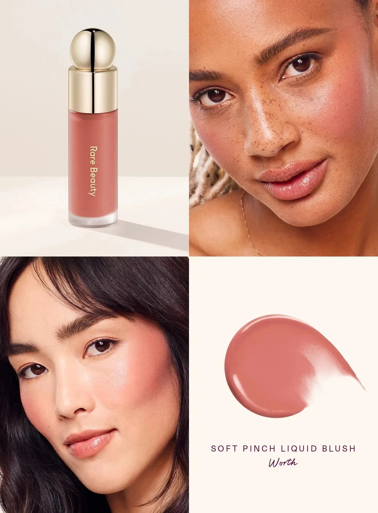 Soft Pinch Blush Liquide™ - Joues Rougies Naturelles en 3s