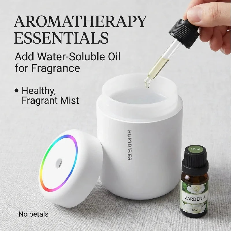 Mini Humidificateur USB 180ML™ - Diffuseur Aromathérapie + Lumière LED
