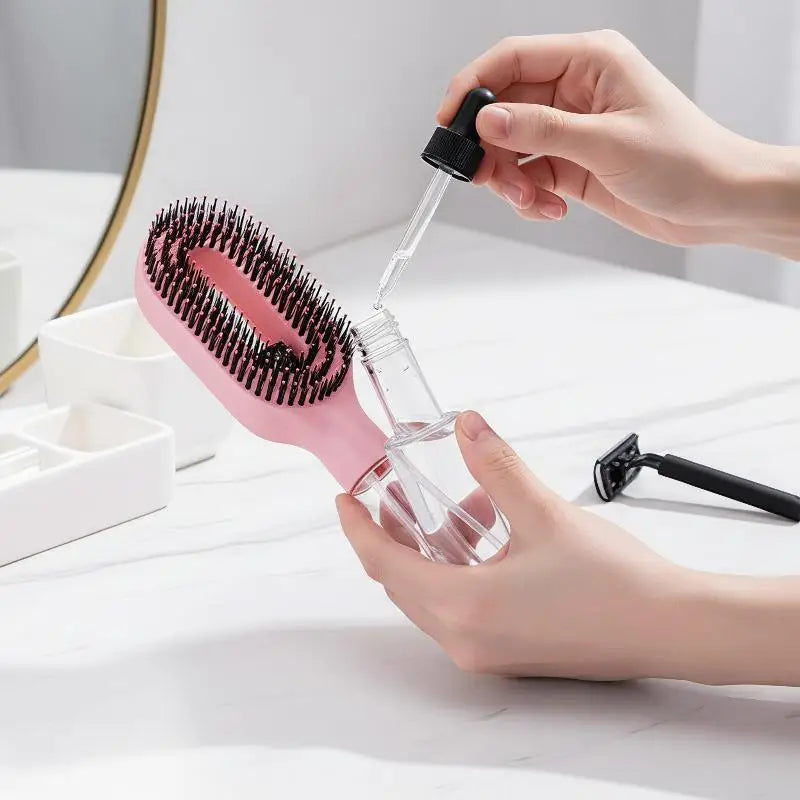 Brosse Démêlante Spray - Hydrate & Coiffe Sans Nœuds