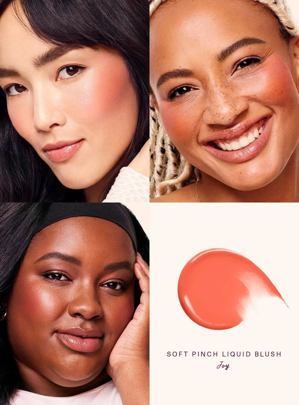 Soft Pinch Blush Liquide™ - Joues Rougies Naturelles en 3s
