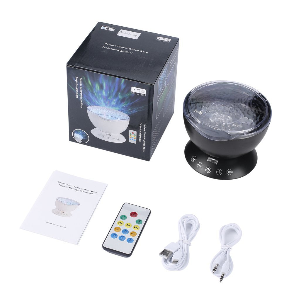 Projecteur LED Océan avec Télécommande - Vagues et Étoiles