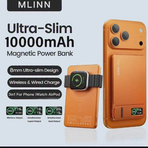 SnapCharge Pro™ Batterie Magnétique 10000mAh 20W iPhone 17 16 15 14 13 Pro Max
